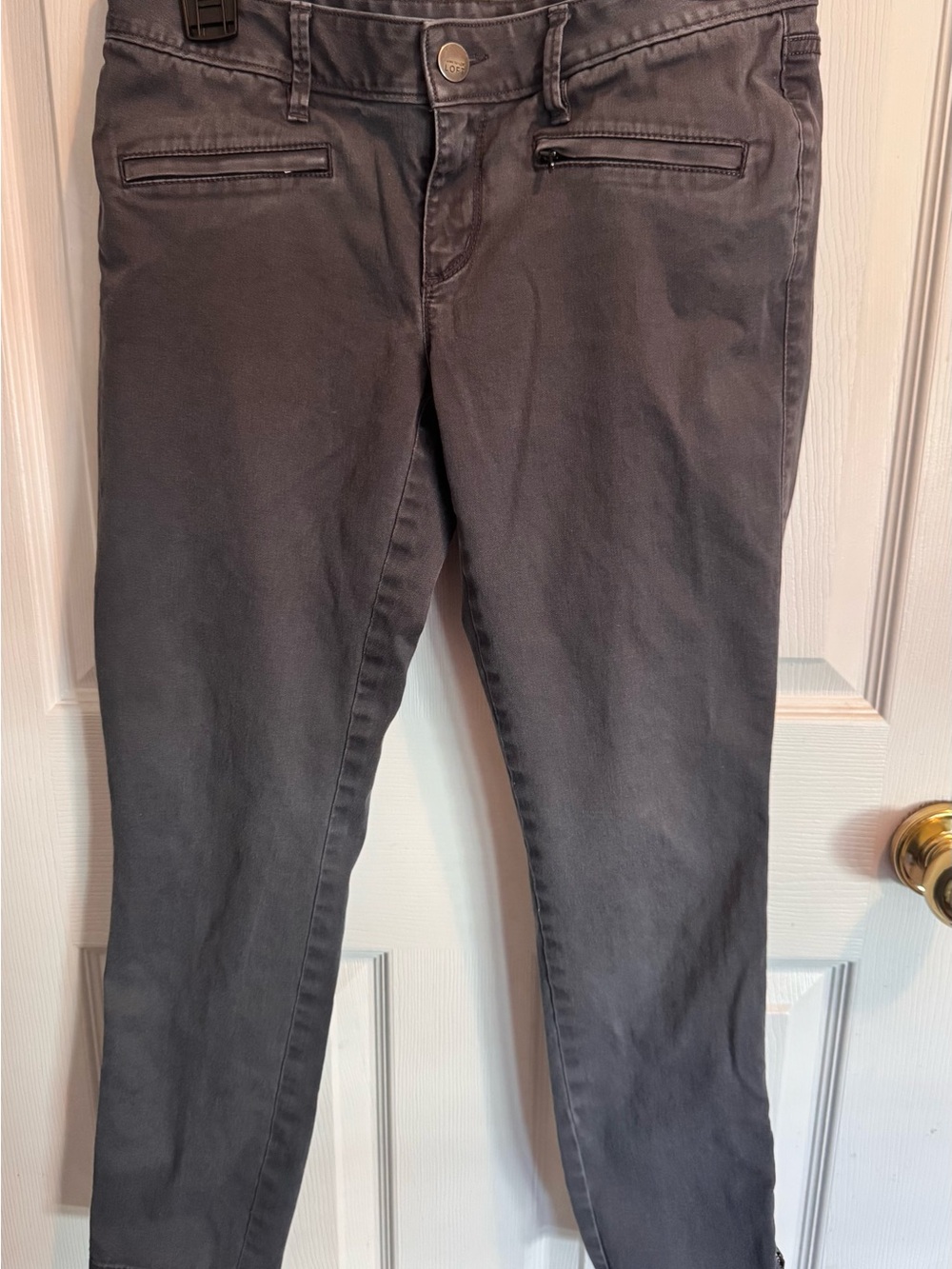 LOFT Women’s Slim Jeans in Charcoal Gray